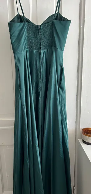 Macy's Dark Green Prom Dress thumbnail 2
