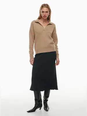 Aritzia Wilfred Luxe Cashmere Clara Sweater in Gold Camel thumbnail 16