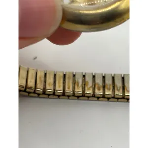 EXPRESS Timeless Gold Tone Oval Face Expandable Bracelet Quartz‎ Watch Japan Movement thumbnail 7