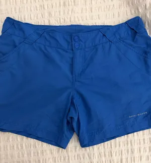 Columbia Bright Blue Women’s Athletic Shorts thumbnail 1