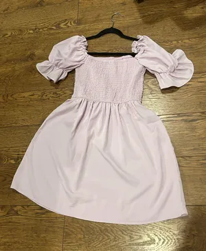 Lilac puff sleeve dress Purple thumbnail 1