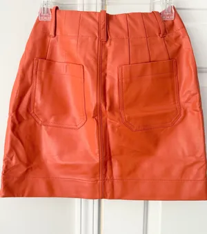 Maeve The Colette Faux Leather Mini Skirt, Size XS thumbnail 9