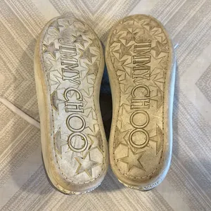 Jimmy Choo Bells Snakeskin High Top Sneakers Silver Natural Size 38 thumbnail 8