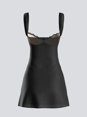 Finesse Black Mini Dress Size M thumbnail 4
