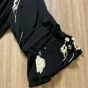 BA&SH Penny Floral Belted Romper Black and White Size 6 thumbnail 6