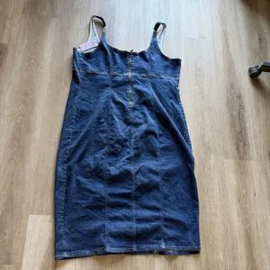Womens Denim Blue Sleeveless Whimsigoth‎ Bodycone Overall Dress Size 2X thumbnail 5