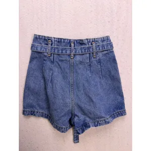 Abercrombie & Fitch Natural Rise Short Women 24 00 Blue Paperbag Denim Summer thumbnail 8