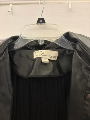 Leather jacket Black thumbnail 3