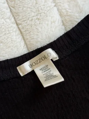 Bozzolo Cropped Tee Black thumbnail 2
