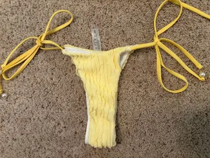 Shein Bikini Set Yellow Ribbed thumbnail 3