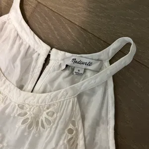 Madewell cream embroidered drop waist maxi dress thumbnail 3