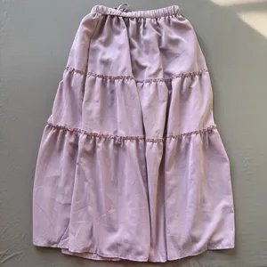 Chiffon Tiered Midi Skirt Purple thumbnail 4