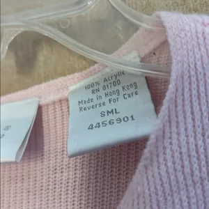 Light Pink Cardigan Sweater small thumbnail 5