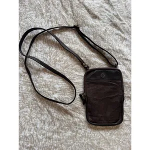 Harbour 2nd Crossbody Bag Womens OS Brown Leather Anchor Logo Small Boho Utility thumbnail 4