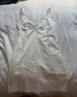 Zara white mini dress thumbnail 1