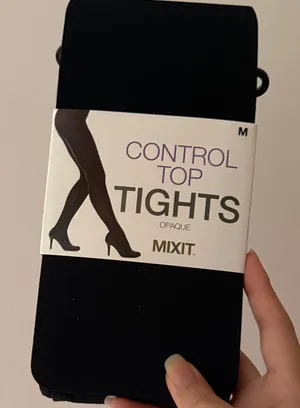 Mixit Opaque Black Tights thumbnail 1