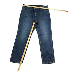 Classic Medium Wash Straight‎ Leg Denim Jeans Casual Everyday Wear size 40x32 thumbnail 3