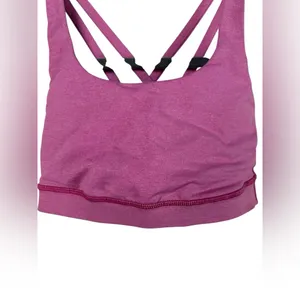 Lululemon Energy Bra Medium Support B–D Cups Pink Size 2 Strappy Back Sports Bra thumbnail 5