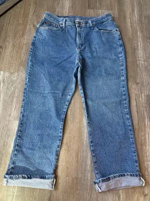 VTG RIDERS Classic Blue Denim Jeans Mom Jeans Relaxed High Waist Size 33 34 thumbnail 1