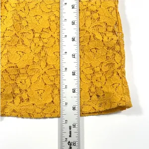 Abercrombie & Fitch‎ Yellow Lace Button Front Mini Dress XS Cottagecore Boho thumbnail 8