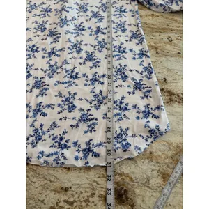 Eileen‎ West Nightgown M Floral 100% Cotton Flannel Cottagecore Grannycore Warm thumbnail 9