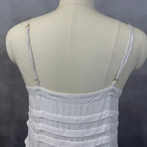 Saltwater Luxe Tiered Mini Dress‎ Women Medium Ruffle Boho Coastal Clean Girl thumbnail 6