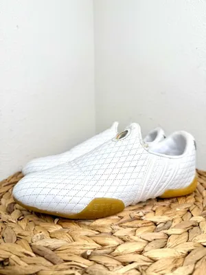 Adidas Chen Tao Sneakers Y2K Leather Quilted shoe Slip-On Quilt Taekwondo White thumbnail 3