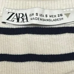 Zara White Black Striped Ribbed Knit Sleeveless High Neck Tank Crop Top Size S thumbnail 3