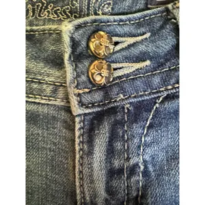 Miss Me Women's Embellished Butterfly‎ Pocket Bootcut Jeans Size 27 thumbnail 3