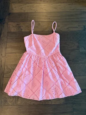 New With Tags Saylor Miriam Eyelet Dress Sz M thumbnail 8