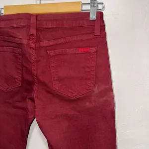 NEW GJG Denin Maroon Skinny Jeans Size 5 thumbnail 7