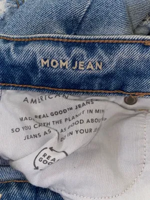 American Eagle Outfitters women’s heavy distressed ripped mom jean size thumbnail 11