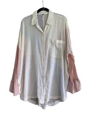 Free People Rainbow Rays Button Down Size Medium thumbnail 1