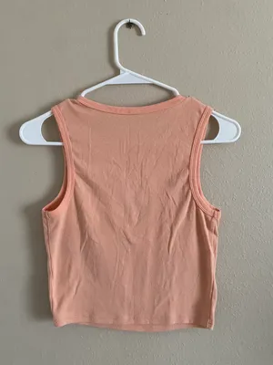 Zoe + Liv Peach Universe Tank Crop Top thumbnail 2