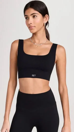 Set Active Ribbed Sports Bra thumbnail 1