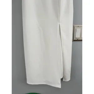 NWOT Lulus Romantic Celebration White Tie Strap Bodycon Midi Dress Size Small thumbnail 8