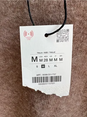 Zara Women's NWT Alpaca and Wool Blend Brown Crew Neck Sweater Size Medium thumbnail 4