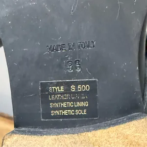 Fabianelli Black Leather Combat‎ Moto Boots Size 36/US5.5-6 A52 thumbnail 10