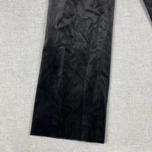 J McLaughlin Pants Womens 10 Black Velvet Dress Straight Leg Pockets Made USA thumbnail 2