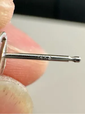 14K White Gold Lab Grown Diamond Stud Earrings thumbnail 8