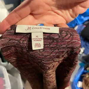 JM Collection Cute cottagecore raspberry roses stretchy cardigan tapestry look top thumbnail 6