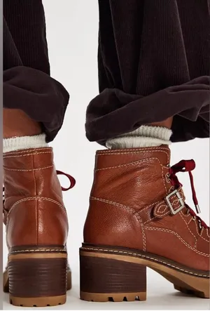 Free People Jasper Leather Hiker Boots thumbnail 4