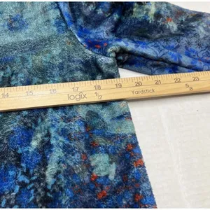 Natural Life Fleece One Piece Lounge Comfort Pajamas Blue Patchwork SO SOFT S/M thumbnail 11