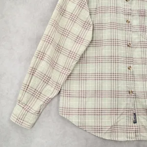 Lee Green Flannel Plaid Long Sleeve Button‎ Up Western Cotton Work Vintage Small thumbnail 6
