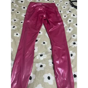 Fabletics pink sparkle leggings thumbnail 5