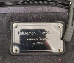 Lululemon Athletica Lucky Wool Charcoal Gray Neon XL Tote Bag thumbnail 3