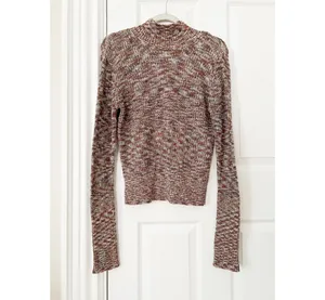 Free People Sweater Knit Mockneck Size L thumbnail 6
