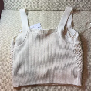 NEW House of Harlow Women’s 1960 Cream Knit Top S thumbnail 4