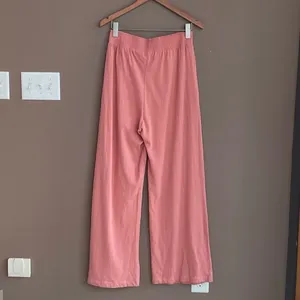 Zara Flowing Wide Leg Trousers in‎ Pink Size Medium thumbnail 9