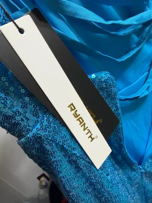Blue Party Dress Size 6 thumbnail 4